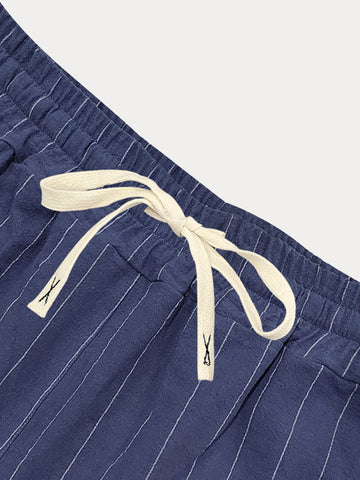 Casual 100% Cotton Stripe Shorts