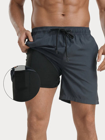 Men’s Quick-Dry Swim Trunks with Built-In Liner