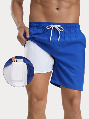 Men’s Quick-Dry Swim Trunks with Built-In Liner