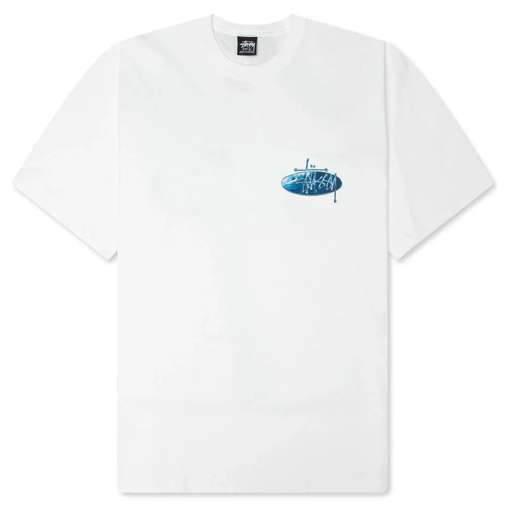 Stussy Wave Oval Tee - White