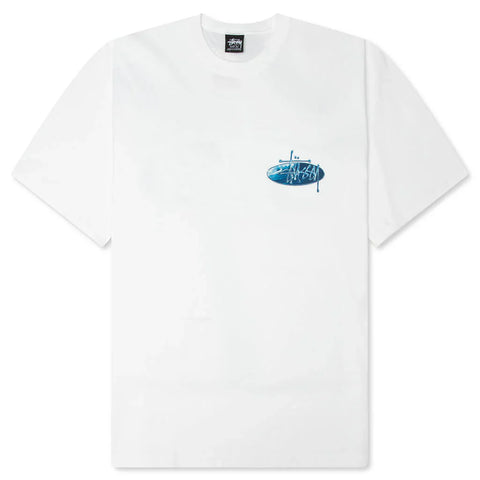Stussy Wave Oval Tee - White