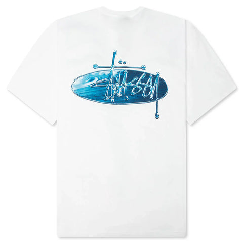 Stussy Wave Oval Tee - White
