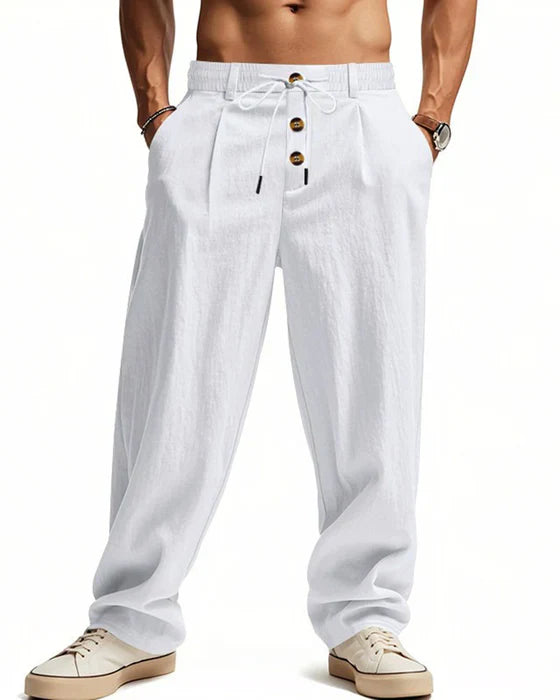 Men’s Casual Drawstring Straight Leg Pants (1)