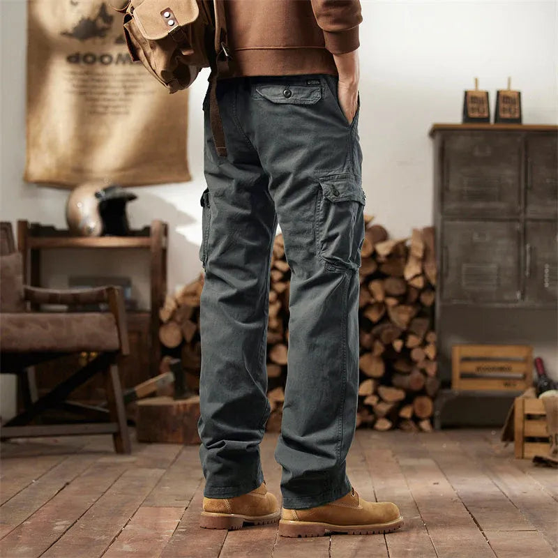 Men’s Tactical Cargo Pants with Multiple Pockets (1)