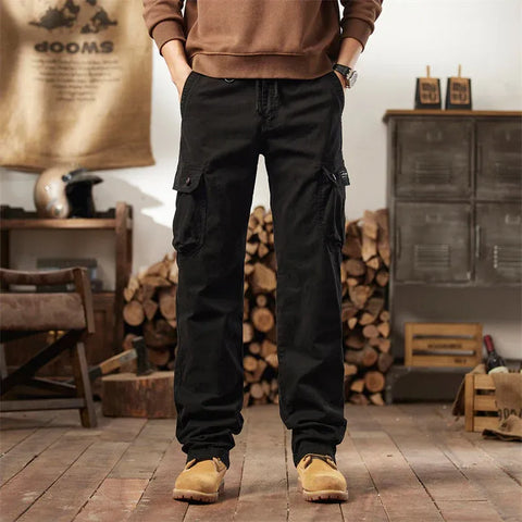 Men’s Tactical Cargo Pants with Multiple Pockets (1)