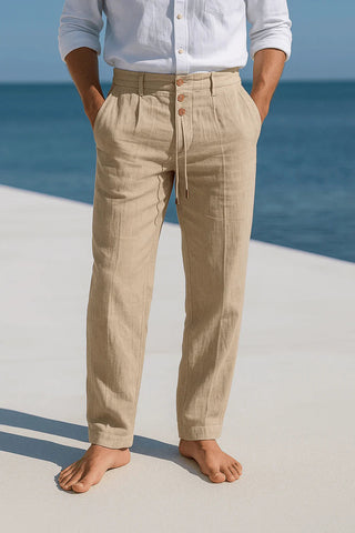 Men's Lightweight Breathable Linen Pants (2)