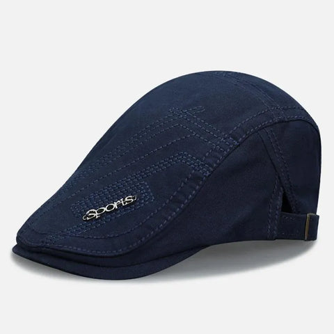 Men’s Classic Flat Cap Breathable Adjustable Hat (4)