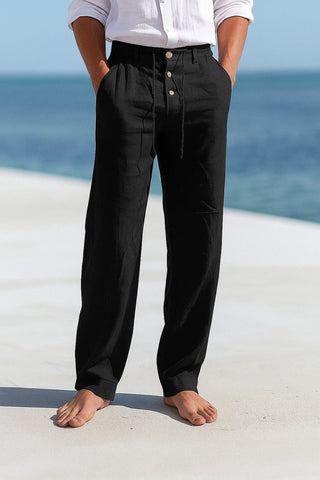 Men's Lightweight Breathable Linen Pants (2)