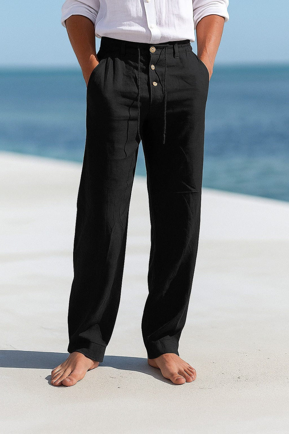 Men's Lightweight Breathable Linen Pants (3)