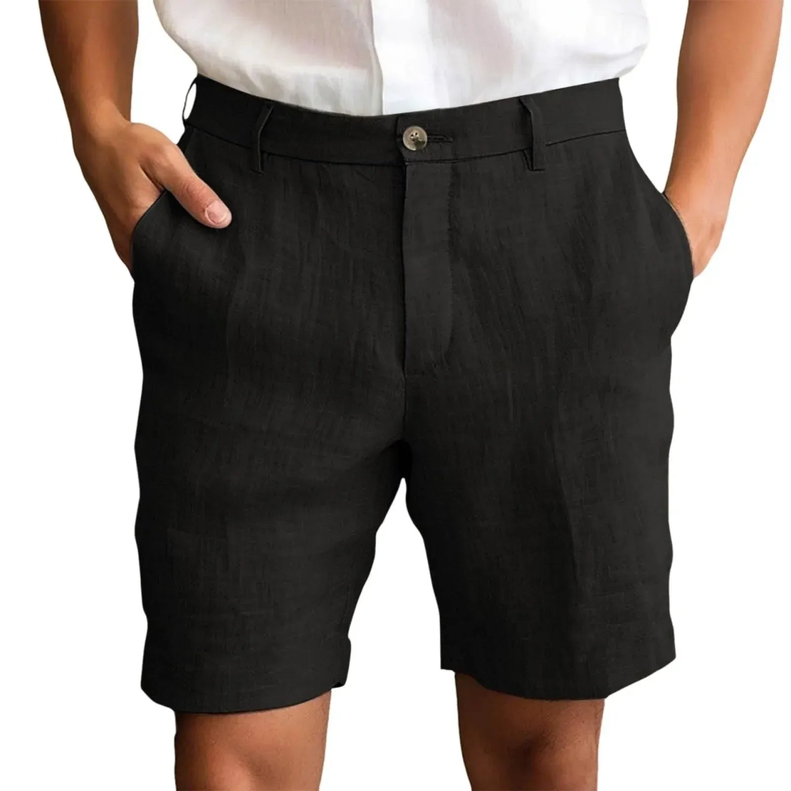 Elegant Linen Casual Shorts
