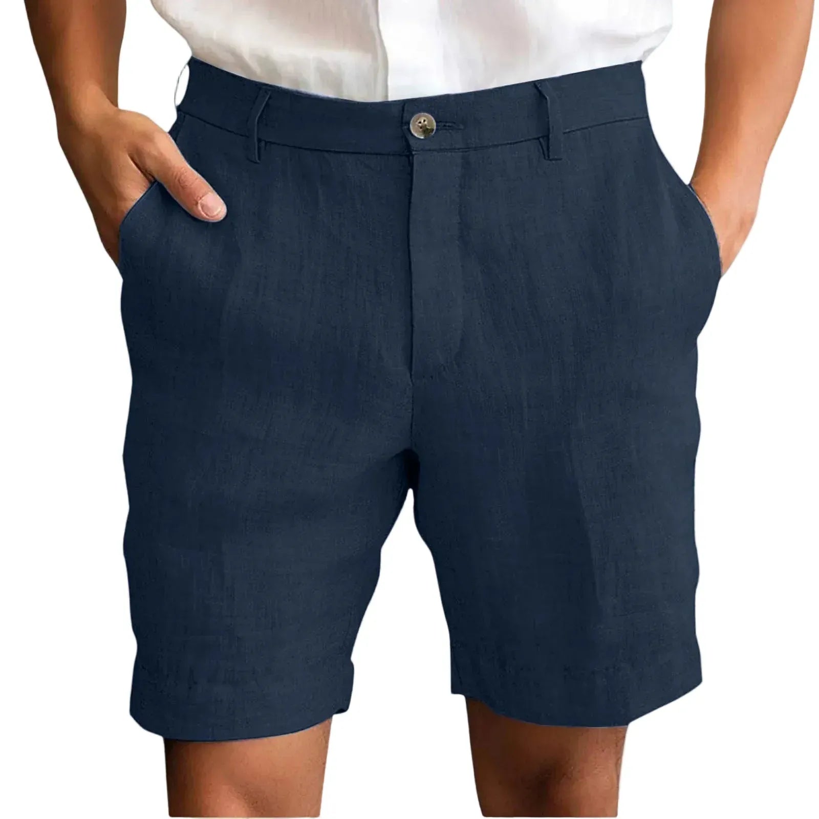 Elegant Linen Casual Shorts