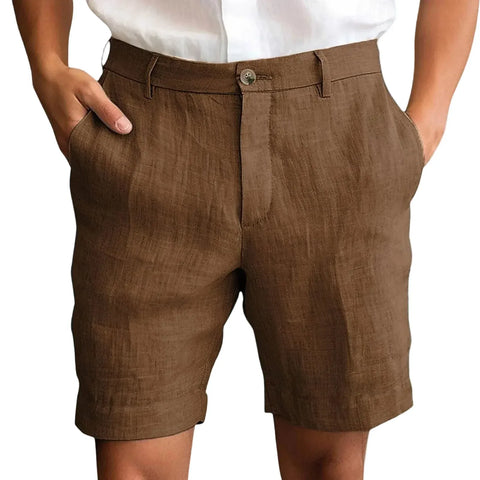Elegant Linen Casual Shorts