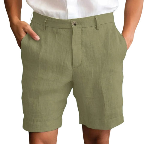 Elegant Linen Casual Shorts