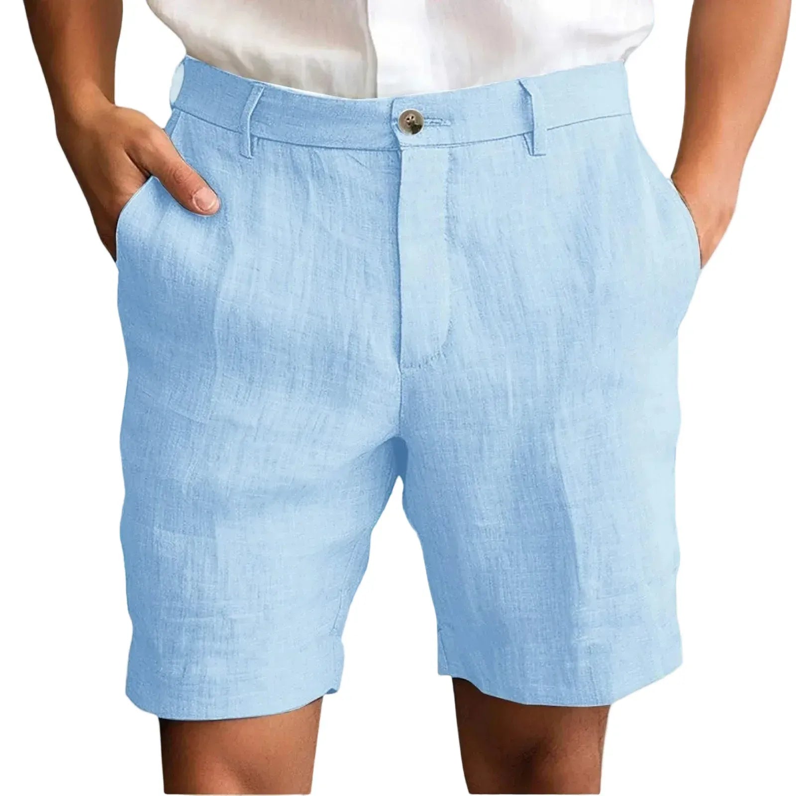 Elegant Linen Casual Shorts