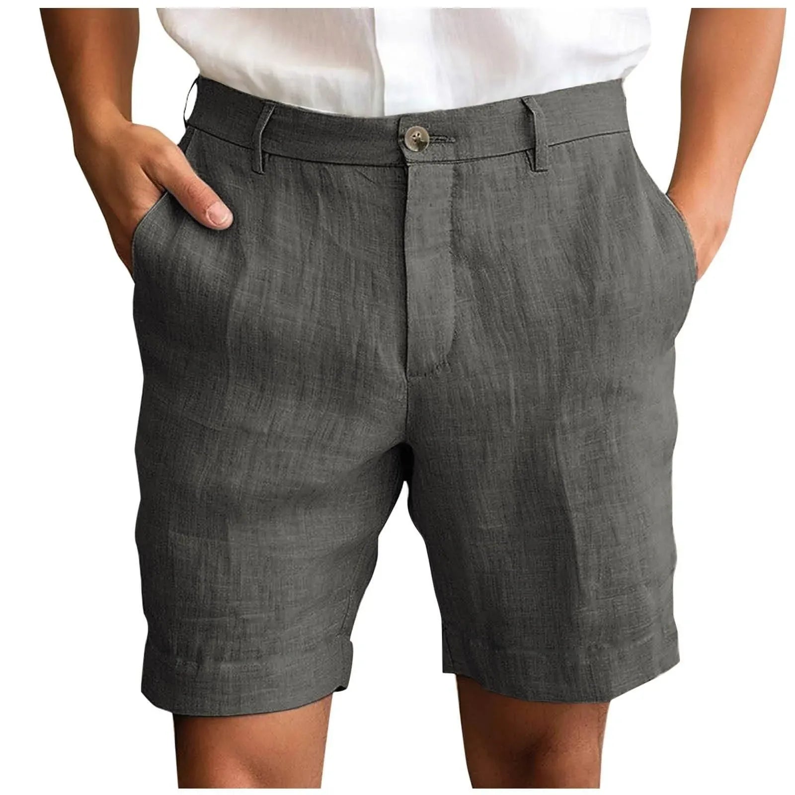 Elegant Linen Casual Shorts