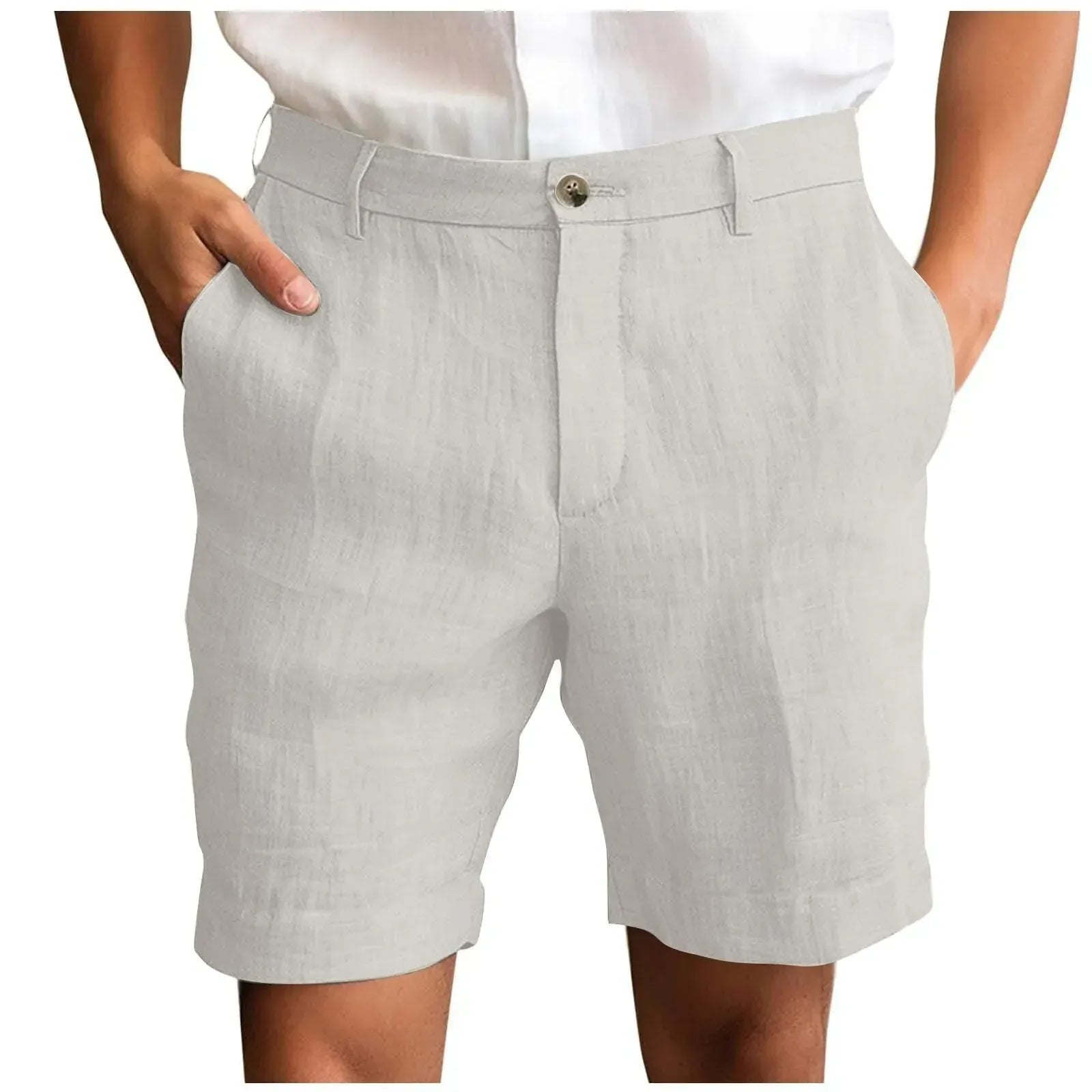 Elegant Linen Casual Shorts