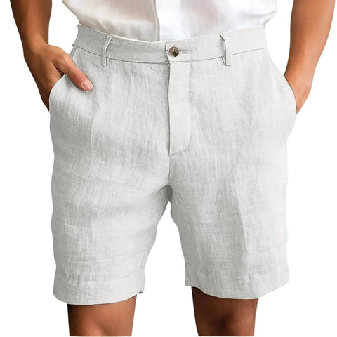 Elegant Linen Casual Shorts