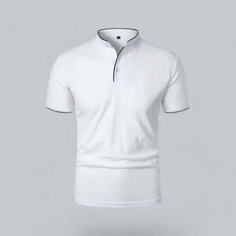 Men’s Short Sleeve Stand Collar Polo Shirt