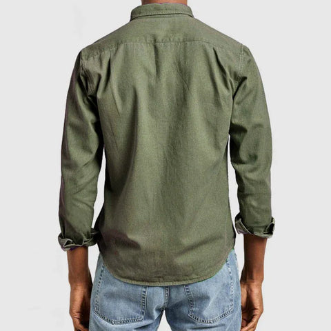 Men’s Casual Button-Up Cotton Shirt