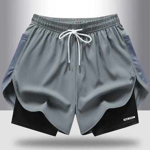 Men’s 2-in-1 Quick-Dry Running Shorts
