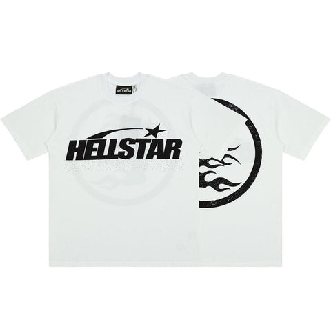 Hellstar Studios Large Logo Graphic Oversized Cotton T-Shirt - White