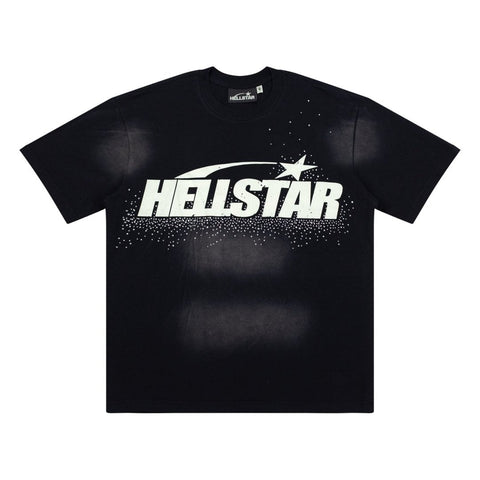 Hellstar Studios Halloween Skull Graphic Vintage Washed Cotton T-Shirt