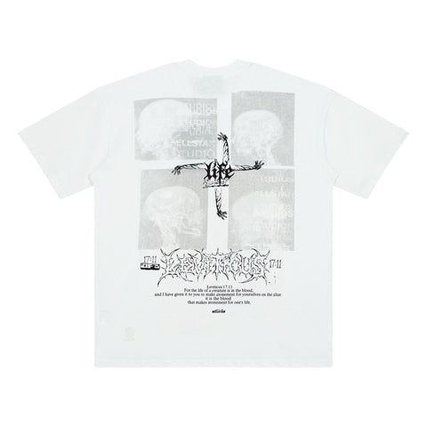 Hellstar Studios Large Logo Vintage Washed Oversized T-Shirt