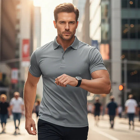 Men’s Quick-Dry Short-Sleeve Polo Shirt