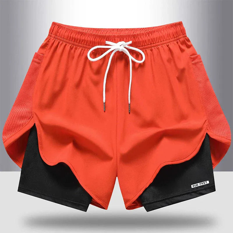 Men’s 2-in-1 Quick-Dry Running Shorts
