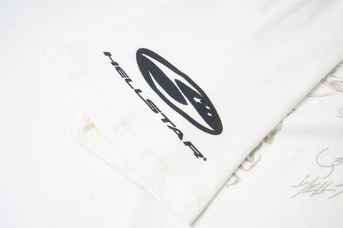 Hellstar Direct-to-Garment Graphic T-Shirt (White)