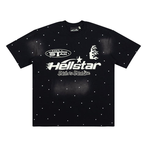 Hellstar Studios Large Logo Graphic Oversized T-Shirt - Black
