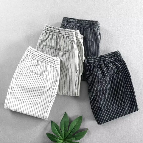 Men’s Striped Drawstring Casual Pants (1)