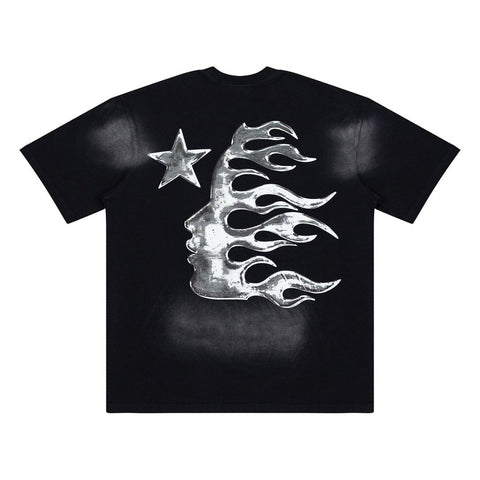 Hellstar Sports Graphic Logo Oversized Cotton T-Shirt