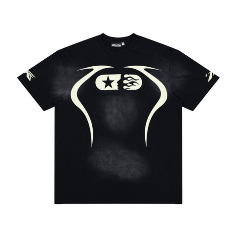 Hellstar Star Flame Face Graphic Oversized T-Shirt