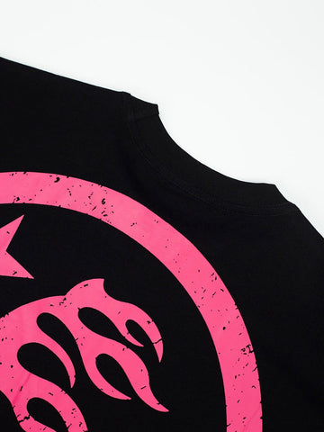 Hellstar Studios Globe Graphic Oversized T-Shirt - Black
