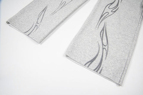 Hellstar High-Definition Graphic Sweatpants (Grey)