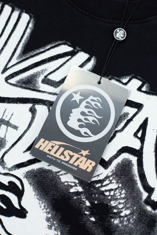 Hellstar Vintage Washed Eye Print T-shirt