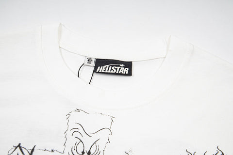 Hellstar High-Definition Graphic T-Shirt (White)