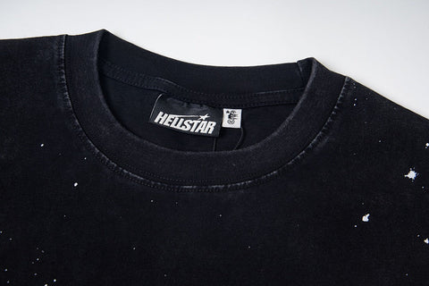 Hellstar Earth Graphic Washed Black T-Shirt