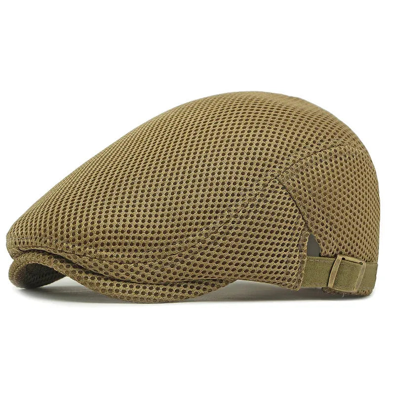 Men’s Breathable Mesh Flat Cap (16)