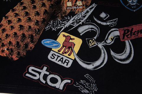 Hellstar Spiky Graphic Oversized T-Shirt in Black