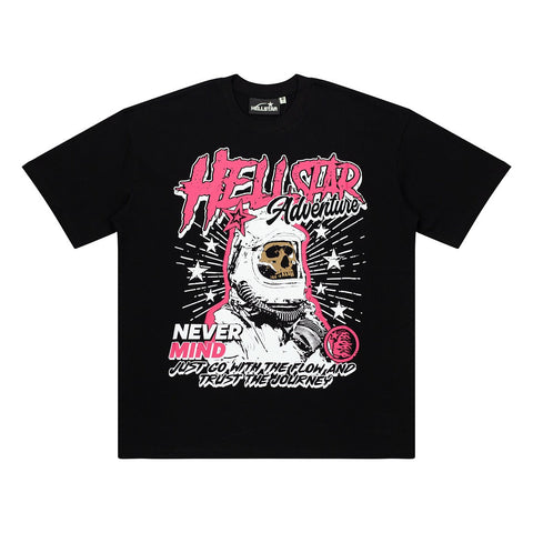 Hellstar Studios Globe Graphic Oversized T-Shirt - Black
