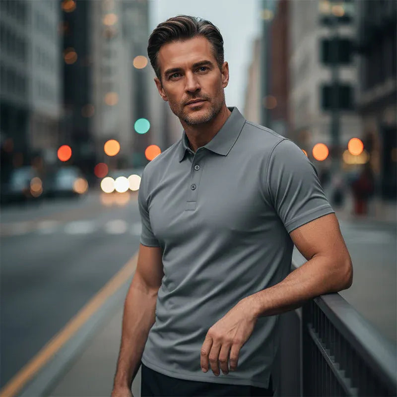 Men’s Quick-Dry Short-Sleeve Polo Shirt