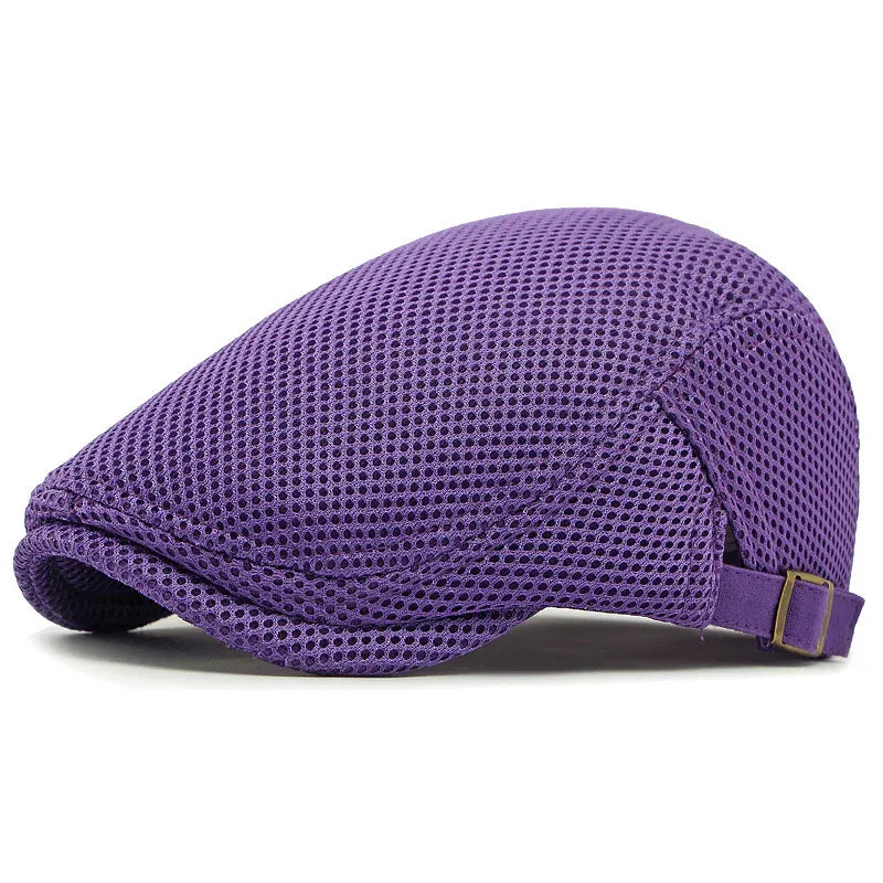 Men’s Breathable Mesh Flat Cap (14)
