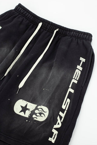Hellstar Paint Splatter Gradient Drawstring Shorts