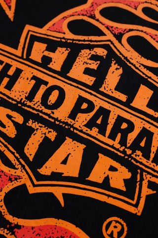 Hellstar Vintage Wash Flame Badge Graphic Oversized T-Shirt