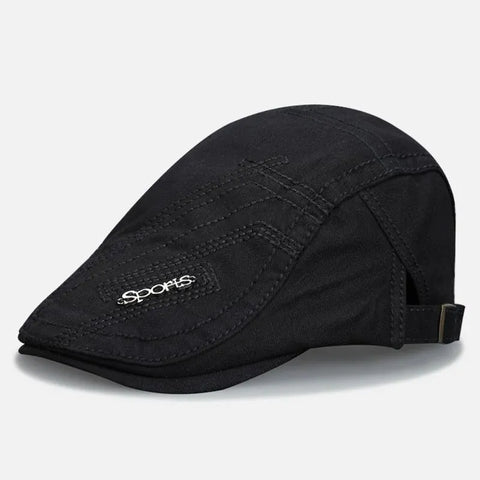 Men’s Classic Flat Cap Breathable Adjustable Hat (6)