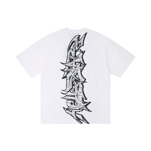 Hellstar Direct-to-Garment Graphic T-Shirt (White)
