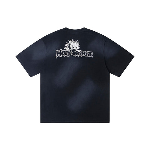 Hellstar Washed Black Graphic T-Shirt