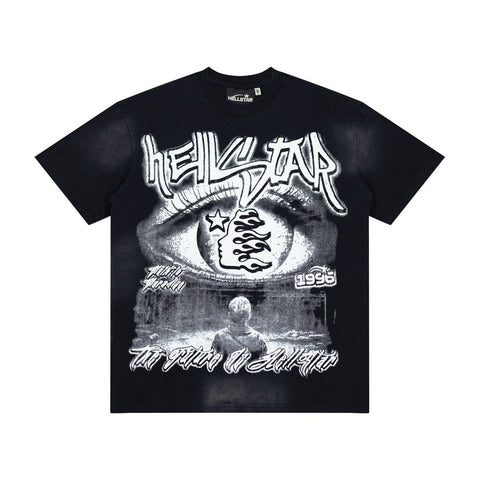 Hellstar Vintage Washed Eye Print T-shirt